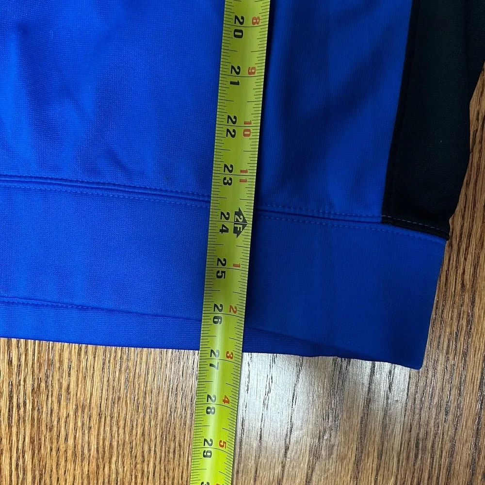 Nike Therma Fit Mens 1/4 Zip Pullover Sweatshirt Blue Black  Size L Long Sleeve